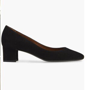 Black Suede Shoes Pasha Pump, Size 10.5